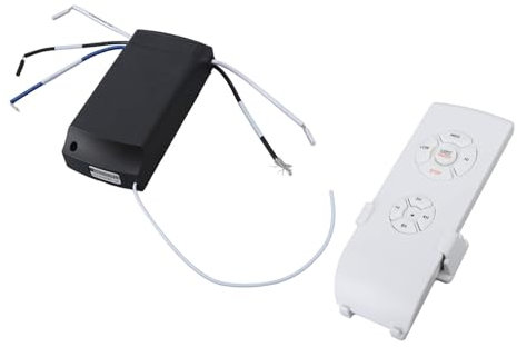 Sxhlseller Kit de Control Remoto Universal para Ventilador de Techo, Control Remoto Inalámbrico de Repuesto para Ventilador de Techo, Control Remoto de Sincronización de Luz, Velocidad del