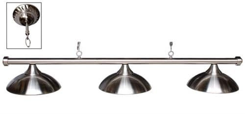 Lexor Trend Trio Billard Lampe Brushed Steel - Billard Lampe Armature Pool- & Carambole-Billard