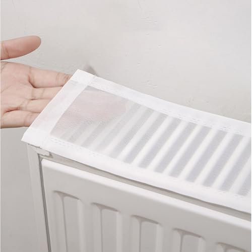 Radiator Dust Cover, 140 cm Magnetic Radiator Protective Cover, Breathable Radiator Cover, Dust Filter Cover (140 x 10 cm)