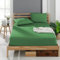 Veluna Home Premium Spannbettlaken 200x200 cm – Grün - 100% Baumwolle Spannbettlaken 150g/m², Oeko-TEX Zertifiziert, Bettlaken Jersey, Spannbetttuch, Matratzenhöhe bis 30 cm
