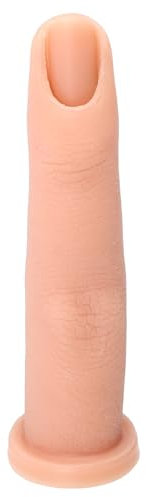 WEKADRIN 1Pièce Modèle de Doigt Silicone pour Entraînement Manucure Doigt Artificiel Réaliste pour Pratique Nail Art Accessoire Pratique pour Faux Ongles