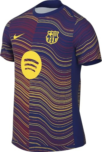 FC Barcelona Academy Pro Home Nike Dri-FIT Men's Short Sleeve Pre-Match Football Top HJ7142
