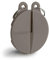 Bobino Zipper Clip Luggage Lock, 4 cm, 1 liters, Grey (Slate)