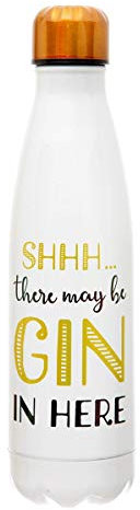 Sass & Belle Shhh? There's Gin in here Stainless Steel Water Bottle