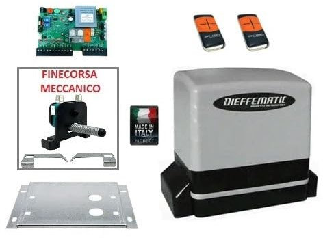 Mot Cancello Scorrevole 230V 600Kg + 2 Telecomandi Compatibile Con Faac Came Bft