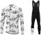 Uglyfrog Cycling Kit Fleece Winter Fahrradbekleidung Set Radtrikot Langarm Winddicht Herren Thermische Fleece mit 3D Polster Hosen Anzüge Long Trikots + Lange Bib Hosen Gel Pad Triathlon Clothes