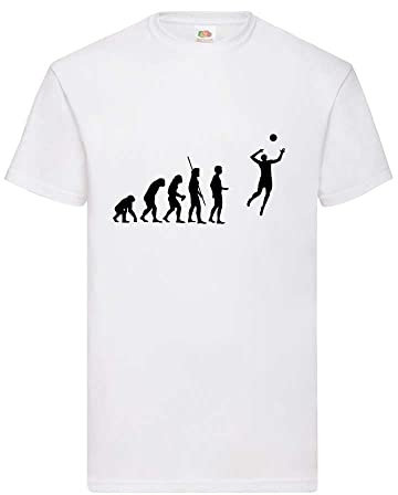 Evolution Volleyball Männer T-Shirt Weiß L
