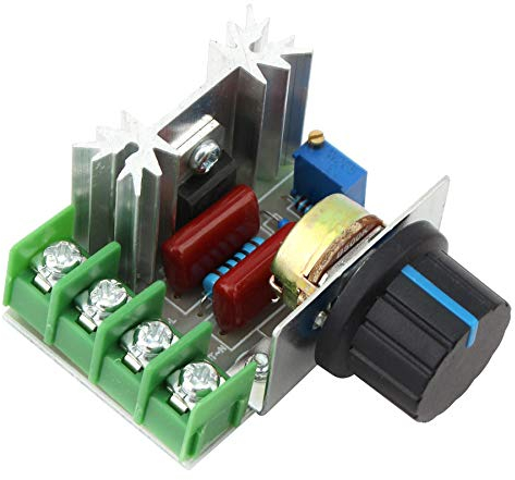 ATEC Variateur de tension alternatif, idéal pour perceuses électriques et lampes à intensité variable (SCR 2000 W) (1 pièce x (SCR 2000 W)