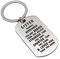 Adokiss Acier Inoxydable Porte-clés, Plaque Militaire Gravure Brother/Sister Remember You are Brave Style G Keychain, Argent, 2.4 X 4CM