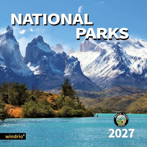 Wandkalender 2025, Kalender 2025, Januar 2025 – Dezember 2025, Wandkalender Nationalparks, 30,5 x 61 cm geöffnet, ganzseitige Monate, dickes und stabiles Papier für Kalenderorganisation und Planung