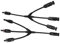 Intckwan Y-Conector Solar Fotovoltaico(1 a 3), Ip67, F/M/M/M y M/F/F/F, Distribuidor Y de Conectores para Cables de Paneles Solares, Compatible con Conectores Fotovoltaicos de 2,5mm2-6mm2, Negro