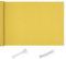QINGLV Balkon Sichtschutz 60x800cm Balkonverkleidung Wasserdicht Sonnenschutz Balkonumspannungen Sonnenschutz Balkon FüR BalkongeläNder Terrasse Garten -Gelb