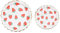 Lot de 40 assiettes jetables en forme de fraise de 22,9 cm et 40 assiettes à dessert de 17,8 cm pour décorations d'anniversaire, fête, apéritif, mariage, fête prénatale (fraise 1#)