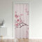 Loussiesd Rideau de porte en fleurs de cerisier japonais Sakura pour chambre à coucher - 1 panneau - 106 x 203 cm