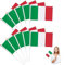 Drapeau de bâton d'Italie,Mini Drapeau Italien à Main,Lot de 10 drapeaux Italie à main Petit drapeau Italiefête,défilé,activités patriotiques,décoration de la maison