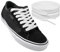 Endoto Cordones Planos para Vans Zapatillas de Skate Old Skool, Agujetas Cordón de Repuesto Shoelaces Laces - Blanco, 45 pulgadas