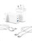 Anker USB C Plug, 2-Pack 20W Dual Port USB Fast Charger Plug, Charger for iPhone 15/15 Pro/15 Pro Max, iPad, AirPods, and More (2-Pack 5 ft Cables Included)