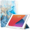 ProtUTab Case Compatible with iPad 10.2 Case 2021/2020/2019, Auto Wake&Sleep Slim Trifold Stand Case Compatible with iPad 7th/8th/9th Gen Case with Pencil Holder, Lightweight TPU, Blue Marble