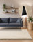 Interiyou Hochflor Teppich Sofia - 133x190 cm Creme - flauschig und einfarbig - waschbar und rutschfest - weicher Langflor