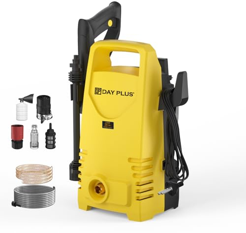 Profi Hochdruckreiniger 55bar Hochdruckpistole Fugenreiniger Hochdruckreiniger Fassadenreiniger 5L/min Fördermenge Terassenreiniger Hochdruckreiniger für Zuhause Autos Garten