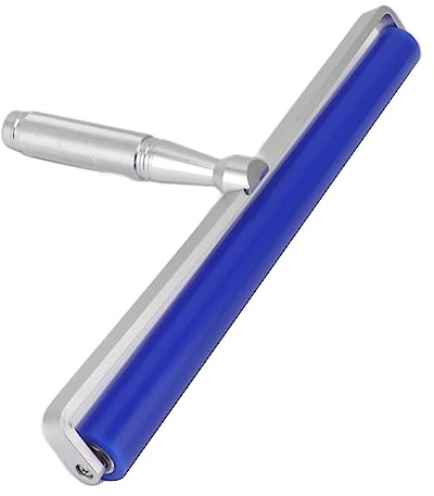 Rodillo Antiestático para Pantalla, Rodillo De Silicona para Eliminación De Polvo, Rodillo Adhesivo para Película De Pantalla De Teléfono con Mango De Metal para Proyectos (10in)