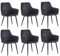 Colenis® - Beverly Esszimmerstuhl - 6er Set - Anthrazit - Adoré Velvet - Design