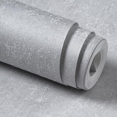 Trafagala Concrete Wallpaper Plain Grey Vintage Shabby Chic Wallpaper Feature Natural Damaged Effect Industrial Textured Wallpapers for Bedroom Living Room Lounge Hallway Ceiling Paper