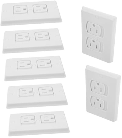 ibasenice 10stücke Pack Selbstschließende Steckdosensicherungen Kindersichere Wandsteckdosen Mit Schrauben Hochwertige Schutzabdeckungen Für Küche Bad Wohnzimmer Und Mehr