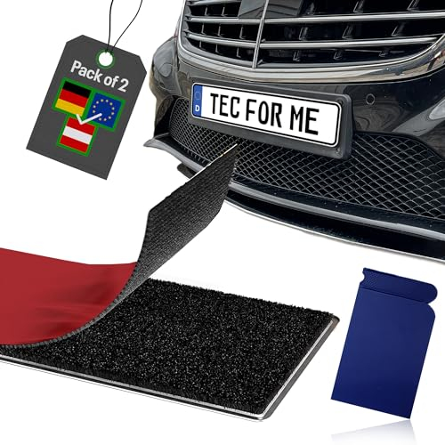 Rahmenloser Kennzeichenhalter für maximale Eleganz– TÜV-Geprüft, ideal für ALLE Kennzeichen, Hochgeschwindigkeitssicher, sensorenfreundlich & für Wechselkennzeichen geeignet, inkl. Montagewerkzeug