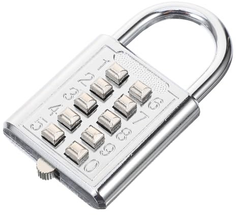 Veemoon Cadenas à Combinaison Durable Cadenas Pour Casiers Réinitialisable Pour Extérieur Serrure à Combinaison Pour Armoire Et Boîte Aux Lettres