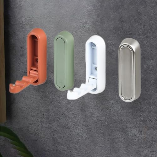 Wandmontierte klappbare Wandhaken, Multifunktionaler Handtuchhaken zur Wandmontage, Handtuchaufhänger, Garderobenleiste, Hakenleiste, Garderobenhaken, für Badezimmer, Flur, Küche (weiß)
