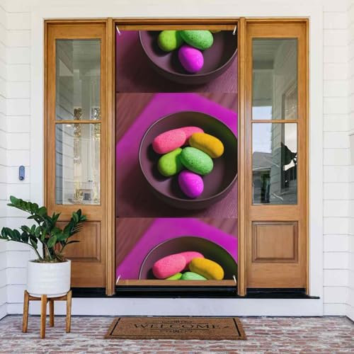 Türabdeckung für Yoga, Meditation, Willkommensdekoration, Veranda, Banner, Schild für Party, Innen- und Außenbereich