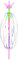 Kids Spinner Twirler, Spinner Wand für Kinder - Magic Twirler Rainbow Bubble Wand Spinner - Interaktives Spielblasenspielzeug, rotierender Stick für Innengarten im Freien im Freien