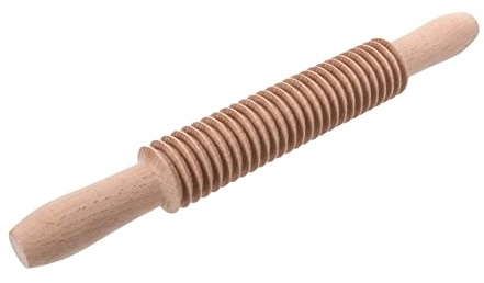 Warmhm Mattarello Per Pasta Professionale in Legno Robusto, Bastoncino Per Arrotolare Spaghetti Compatto Per Uso Domestico, Per Forno Da Fornaio