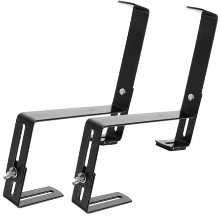 GALPADA Supporto in Ferro Regolabile per Fioriere da Balcone Portavaso da Parete per Piante da Interno Ed Esterno Staffa Appendibile per Giardino e Soggiorno con Ancore Adatto Ringhiere