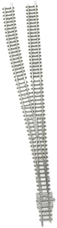 Generic Modelleisenbahn Weiche N-Spur (1:160) – Bastelgleis aus Kupfer für Modellbahn & Heimdekoration – Robustes Sammlerstück für Bastelprojekte, Kompatibel mit N-Spur-Layouts (Schalter Links)