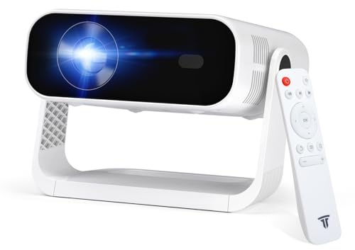 ZDK Smart Mini proiettore con WiFi 6 e Bluetooth, Keystone automatico per camera da letto