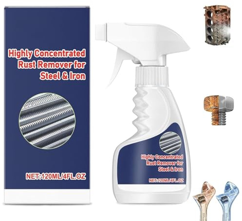 Natwo Rust Remover For Metal, Heavy-Duty Metal Rust Remover, 2026 New Upgrade Highly Effective Anti-Rust Converter Spray, Powerful Rust Removal Spray For Car, Household 120ml, 1Pc