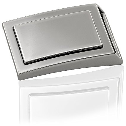 FREDERIC HERMANO Gürtelschnalle Buckle 30mm Metall Silber Anthrazit - Buckle York - Dornschliesse Für Gürtel Mit 3cm Breite - Silberfarben Anthrazit
