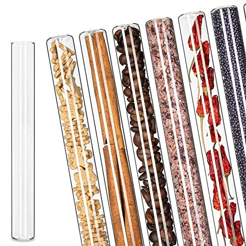 Tuuters 100x Flachbodengläser aus Laborglas, Reagenzgläser, Vaseneinsatz, zum Aufstellen (160 x Ø20mm)