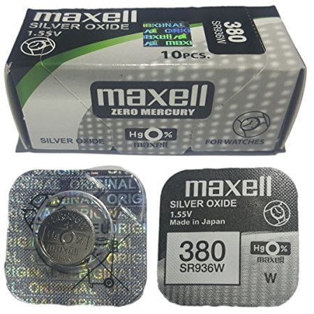 10 x Knopfzellen Original Maxell 380 sr0936 W 1.55 V Batterie Oxido Silber Maxell