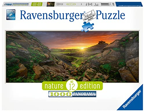 Ravensburger 15094 Disney 15094-Sonne über Island-1000 Teile Puzzle für Erwachsene und Kinder ab 14 Jahren, Landschaftspuzzle im Panorama-Format, White