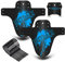 NICEDACK MTB Schutzbleche,Fahrrad Mudguard 2 Stücke MTB Mud Guard Mountainbike Hinten und Vorne Schlamm schaber Spritzschutz (A-Schutzbleche, A-Blau)