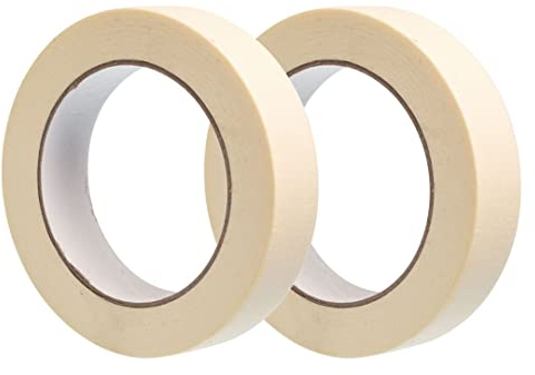 GOCABLETIES - Kreppband - 25 mm x 50 m - Malerkrepp zum Oberflächenschutz beim Streichen - lösemittelfreier Kleber - 2 Rollen