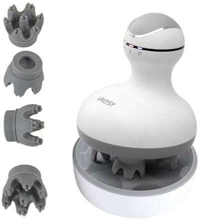 iRest Cordless Electric Hair Scalp Massager, White