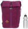 Nitro Bags Rucksack Scrambler 28 L Roll Top Kurierrucksack Fahrradrucksack Backpack + Flasche (Grateful Pink (violett) 68)