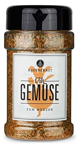 Ankerkraut Für Gemüse, Gewürz-Mischung für Auflauf, Gratin und Pfanne, 200g im Streuer, Gesunde Ernährung, Lecker Essen zu Hause, für Groß und Klein