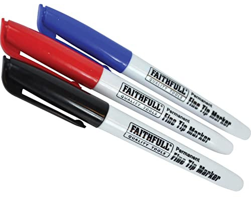 Fibre Tip Marker Pen Mixed (Pack 3)