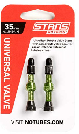Stan's NoTubes Unisex – Erwachsene Ventil-03300688 Ventil, Grün, 35 mm