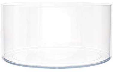 Royal Imports Vase à Fleurs cylindrique en Acrylique – Centre de Table décoratif pour la Maison ou Le Mariage – Plastique incassable – 20,3 x 10,2 cm – Court et Rond – Transparent
